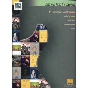 Smash Hits for Guitar - Easy - 13 Rock Hits Sheet Music Book 30009pb